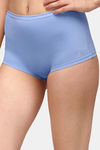 Soie High Rise Full Coverage Solid Colour Cotton Stretch Boyshorts (Pack of 2) - Multicolor — thumbnail 3