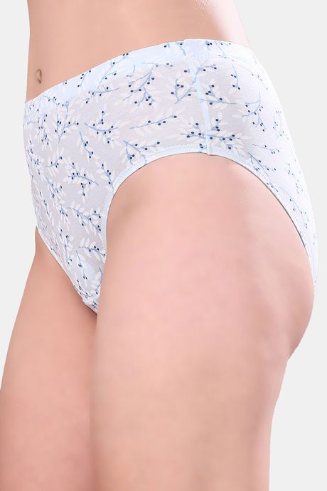Soie High Rise Full Coverage Printed Stretch Cotton Hipster Panty (Pack of 3) - Multicolor — image 3