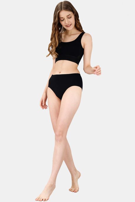 Soie High Waist Full Coverage Solid Cotton Briefs(Pack of 3) - Multicolor — image 12