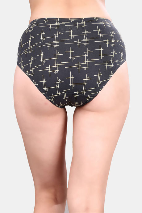 Soie High Waist Full Coverage Printed Cotton Briefs (Pack of 3) - Multicolor — image 10
