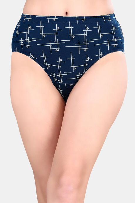 Soie High Waist Full Coverage Printed Cotton Briefs (Pack of 3) - Multicolor — image 2