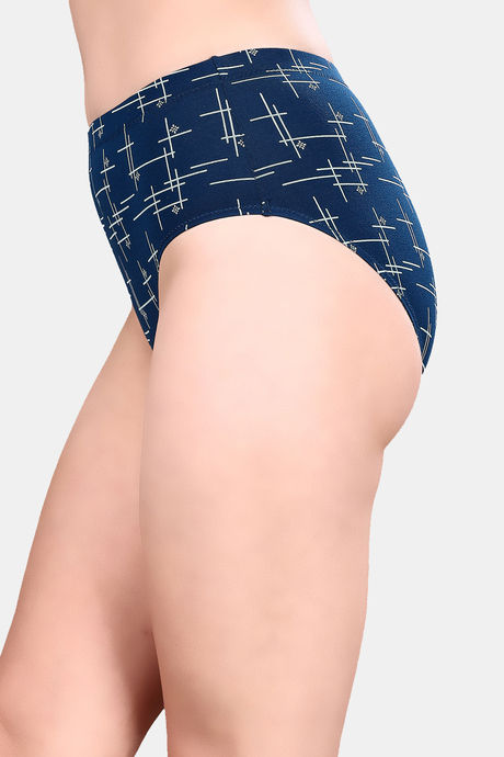 Soie High Waist Full Coverage Printed Cotton Briefs (Pack of 3) - Multicolor — image 3