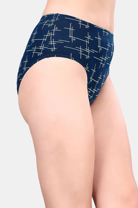 Soie High Waist Full Coverage Printed Cotton Briefs (Pack of 3) - Multicolor — image 4
