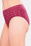Soie High Rise Full Coverage Printed Stretch Cotton Hipster Panty (Pack of 6) - Multicolor — thumbnail 19