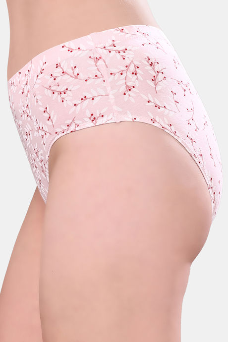 Soie High Rise Full Coverage Printed Stretch Cotton Hipster Panty (Pack of 6) - Multicolor — image 24