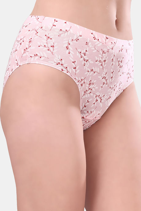 Soie High Rise Full Coverage Printed Stretch Cotton Hipster Panty (Pack of 6) - Multicolor — image 25