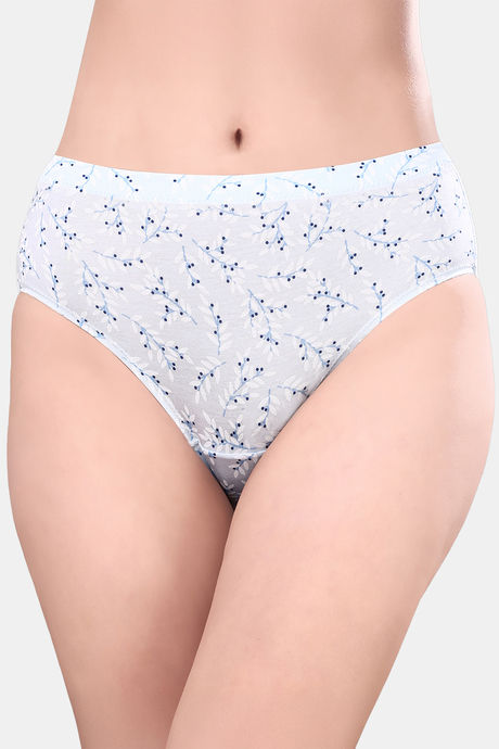 Soie High Rise Full Coverage Printed Stretch Cotton Hipster Panty (Pack of 6) - Multicolor — image 28