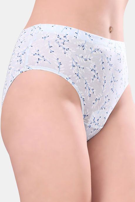 Soie High Rise Full Coverage Printed Stretch Cotton Hipster Panty (Pack of 6) - Multicolor — image 30