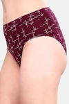 Soie High Rise Full Coverage Printed Stretch Cotton Hipster Panty (Pack of 6) - Multicolor — thumbnail 3