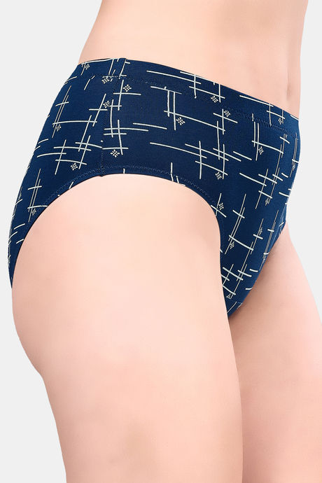 Soie High Rise Full Coverage Printed Stretch Cotton Hipster Panty (Pack of 6) - Multicolor — image 9