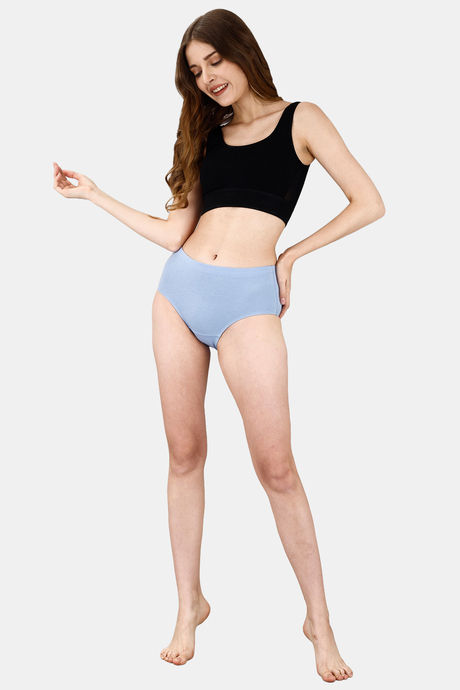 Soie High Waist Full Coverage Solid Cotton Briefs(Pack of 6) - Multicolor — image 24
