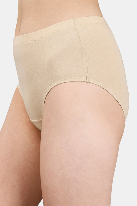 Soie High Waist Full Coverage Solid Cotton Briefs(Pack of 6) - Multicolor — image 3