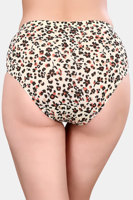 Soie High Waist Full Coverage Printed Cotton Briefs (Pack of 6) - Multicolor — image 16