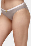 Soie Mid Rise Medium Coverage Solid and Printed Cotton Stretch Brief Panty (Pack of 3) - Multicolor — thumbnail 4