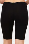 Soie Knee Length Cycling Shorts - Black — thumbnail 3
