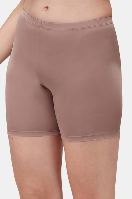 Soie Mid Thigh Length Cycling Shorts - Bark — image 2