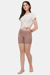 Soie Mid Thigh Length Cycling Shorts - Bark — thumbnail 4