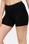 Soie Mid Thigh Length Cycling Shorts - Black — thumbnail 2