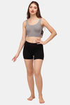 Soie Mid Thigh Length Cycling Shorts - Black — thumbnail 4