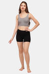 Soie Mid Thigh Length Cycling Shorts (Pack Of 2) - Bark Black — thumbnail 5