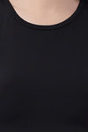 Soie Moisture Wicking Fitted Top - Black — thumbnail 4