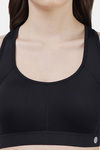Soie Moisture Wicking Removable Padding Sports Bra - Black — thumbnail 6