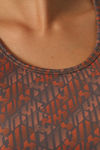 Soie Medium Impact Quick Dry Padded Sports Bra - Brown — thumbnail 5