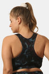 Soie Medium Impact Quick Dry Padded Sports Bra - Black — thumbnail 2