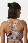 Soie Medium Impact Quick Dry Padded Sports Bra - Grey — thumbnail 2