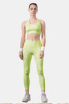 Soie Medium Impact Quick Dry Padded Sports Bra - Green — thumbnail 4