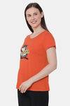 Soie Cotton Top - Orange — thumbnail 3