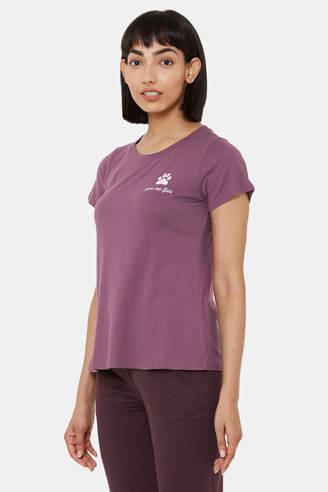 Soie Cotton Top - Purple — image 3
