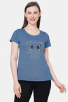 Soie Cotton Top - Blue — thumbnail 1