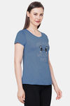 Soie Cotton Top - Blue — thumbnail 2