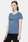 Soie Cotton Top - Blue — thumbnail 3