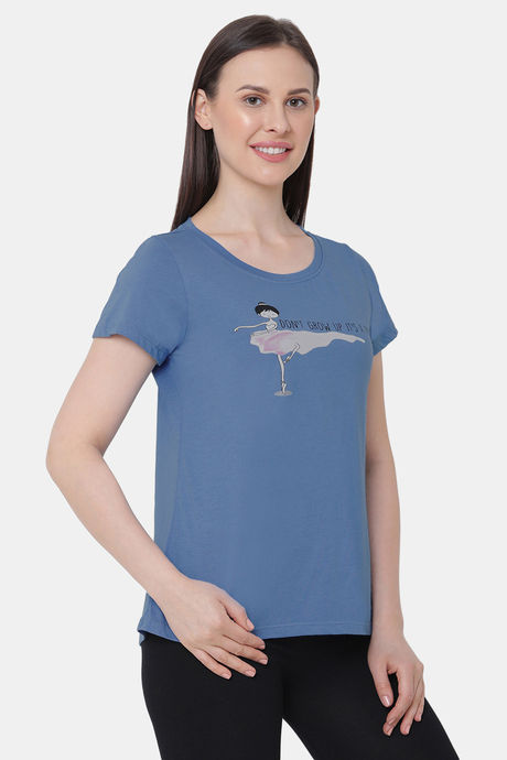 Soie Cotton Top - Blue — image 2