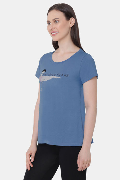 Soie Cotton Top - Blue — image 3