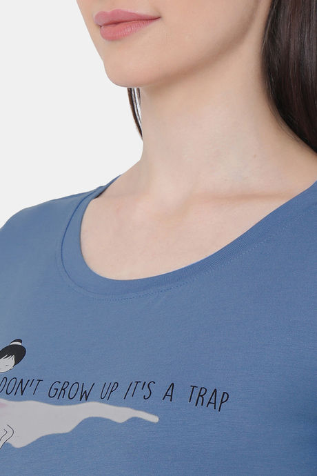 Soie Cotton Top - Blue — image 6