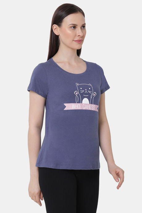 Soie Cotton Top - Blue — image 2