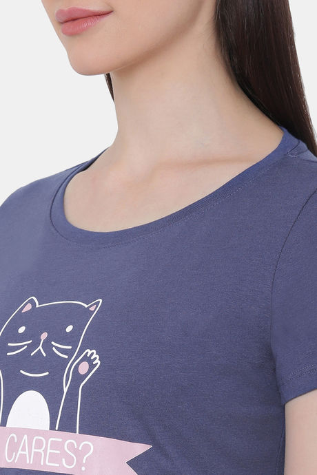 Soie Cotton Top - Blue — image 7