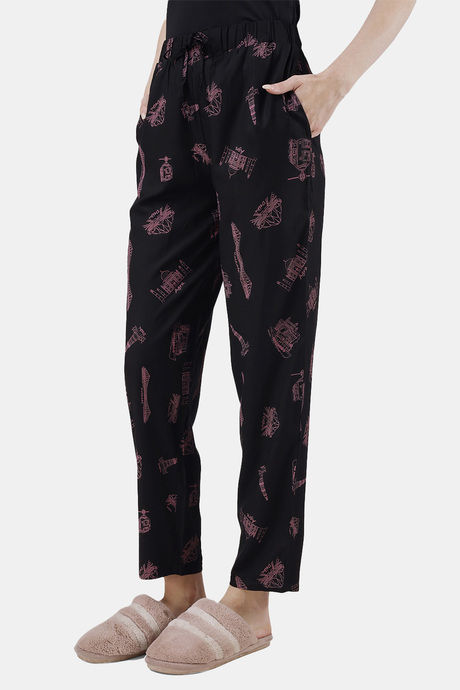 Soie Rayon Pyjama - Black — image 3