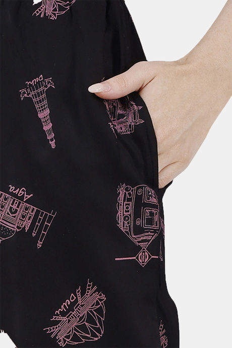 Soie Rayon Pyjama - Black — image 5