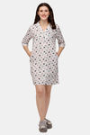 Soie Viscose Knee Length Nightdress - Assorted — thumbnail 1