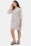 Soie Viscose Knee Length Nightdress - Assorted — thumbnail 2