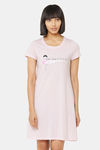 Soie Cotton Modal Knee Length Nightdress - Purple — thumbnail 1