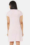 Soie Cotton Modal Knee Length Nightdress - Purple — thumbnail 4