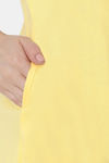Soie Cotton Modal Knee Length Nightdress - Yellow — thumbnail 8