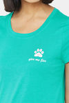 Soie Cotton Modal Knee Length Nightdress - Green — thumbnail 7