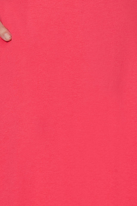 Soie Cotton Modal Knee Length Nightdress - Pink — image 8