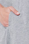 Soie Cotton Modal Knee Length Nightdress - Grey — thumbnail 9
